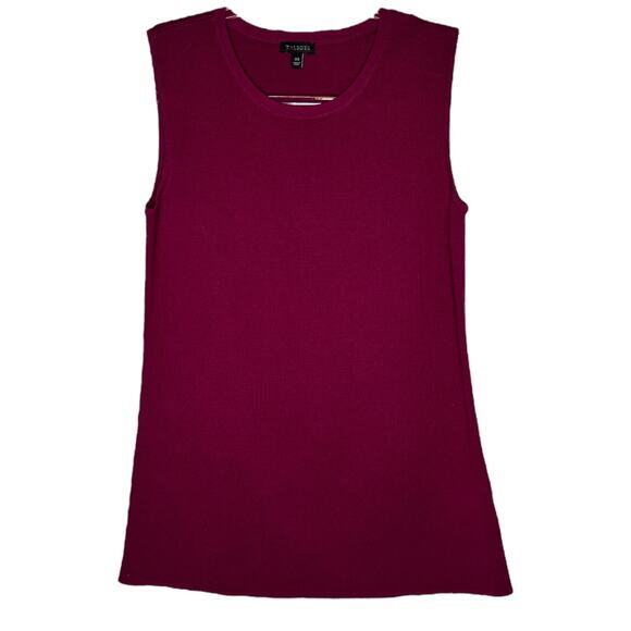 Talbots Womens Knit Tank Top Size XS Plum‎ Sleeveless Crew Neck NWOT - Picture 1 of 4